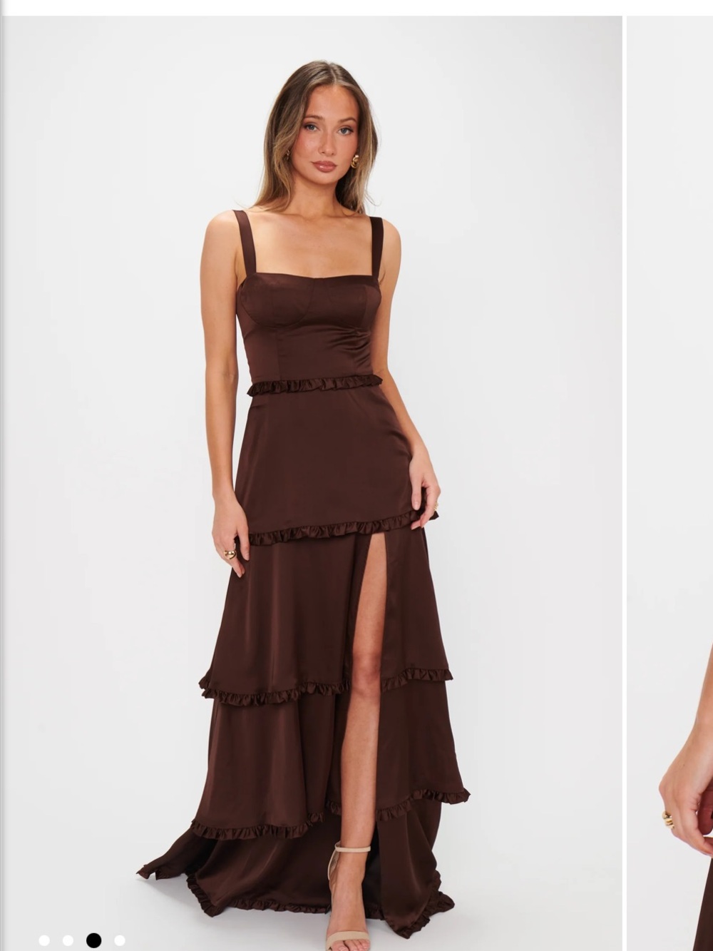 NWT Show me your mumu lady corset dress in chocolate brown